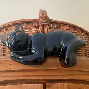 Rare Vintage Laying Cat Figurine